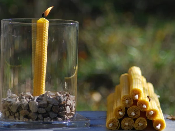 Bougies en cire d’abeille